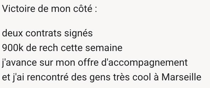 Témoignage client